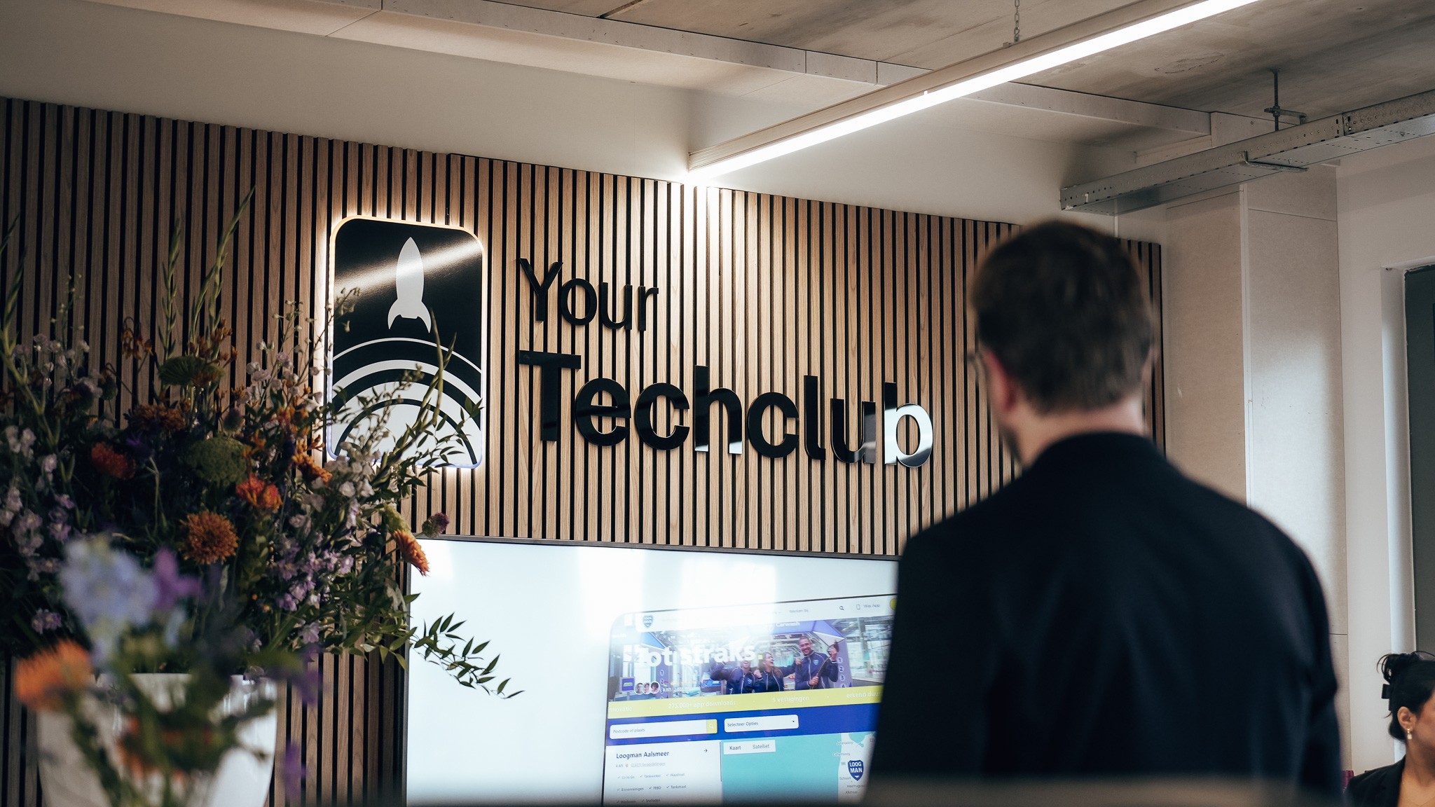 Person working on laptop